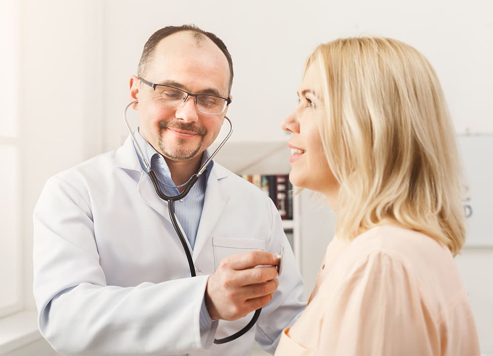 a patient's first visit with new primary care physician